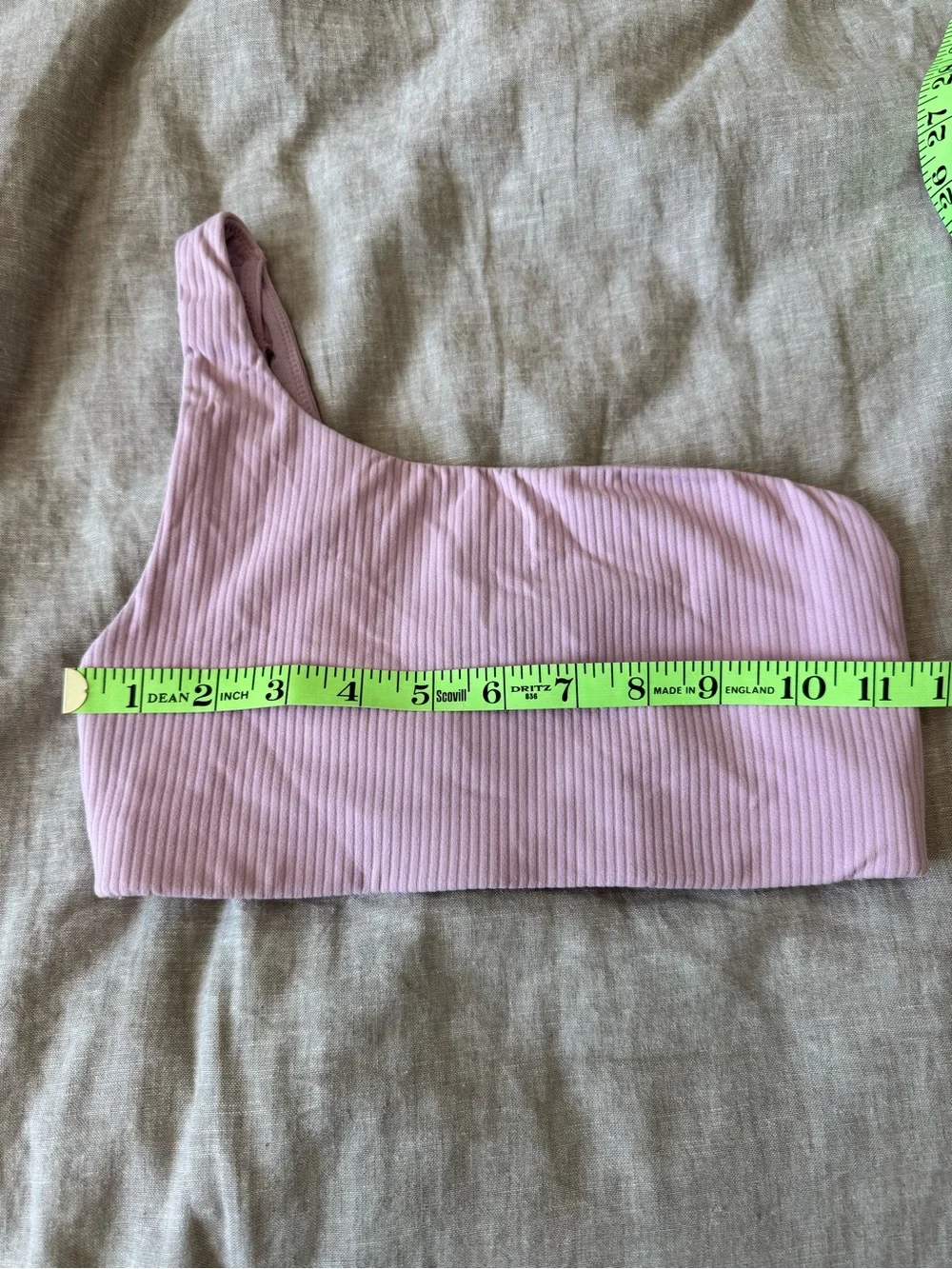 Lululemon Ribbed Nulu Asymmetrical Yoga Pink Bra